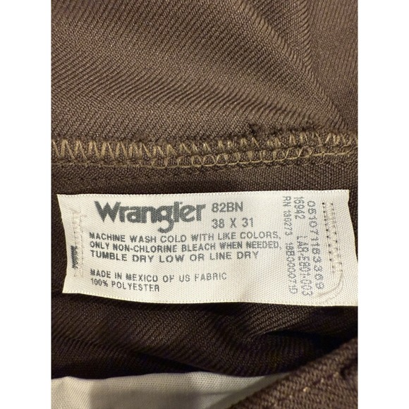 NWT Wrangler Wrancher Boot Jeans 100%‎ Polyester Pants 38x31 82BN - Picture 3 of 7